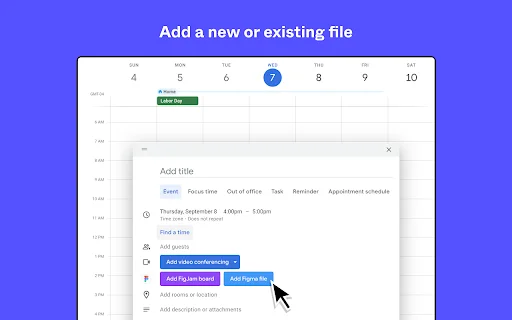 I-download ang Figma Extension: Pabilisin ang Workflow sa Google Calendar - Screenshot 2
