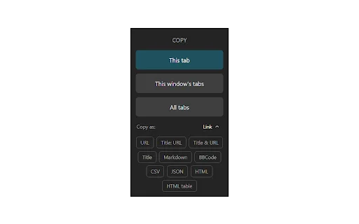 Tab Copy: Mabilis na Pag-copy ng Tabs sa Chrome – Libreng Gamitin - Screenshot 2