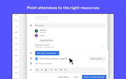 I-download ang Figma Extension: Pabilisin ang Workflow sa Google Calendar - Screenshot 3
