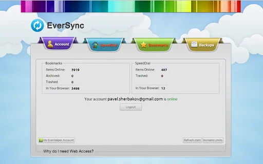 I-download ang EverSync – I-sync ang Iyong mga Bookmark at Speed Dial - Screenshot 5